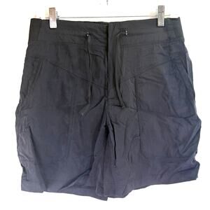 Indyeva Women's Black Nylon Sahara Athletic Shorts Size Medium